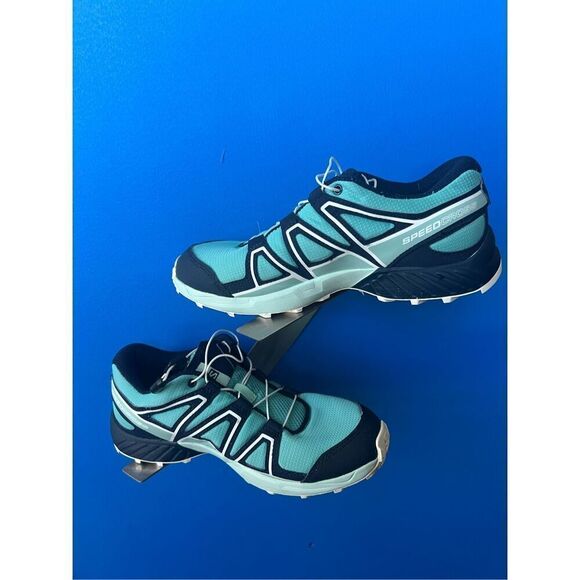 Salomon Shoes 6 Blue Speedcross 4 Trail Running Sneakers - Picture 1 of 6